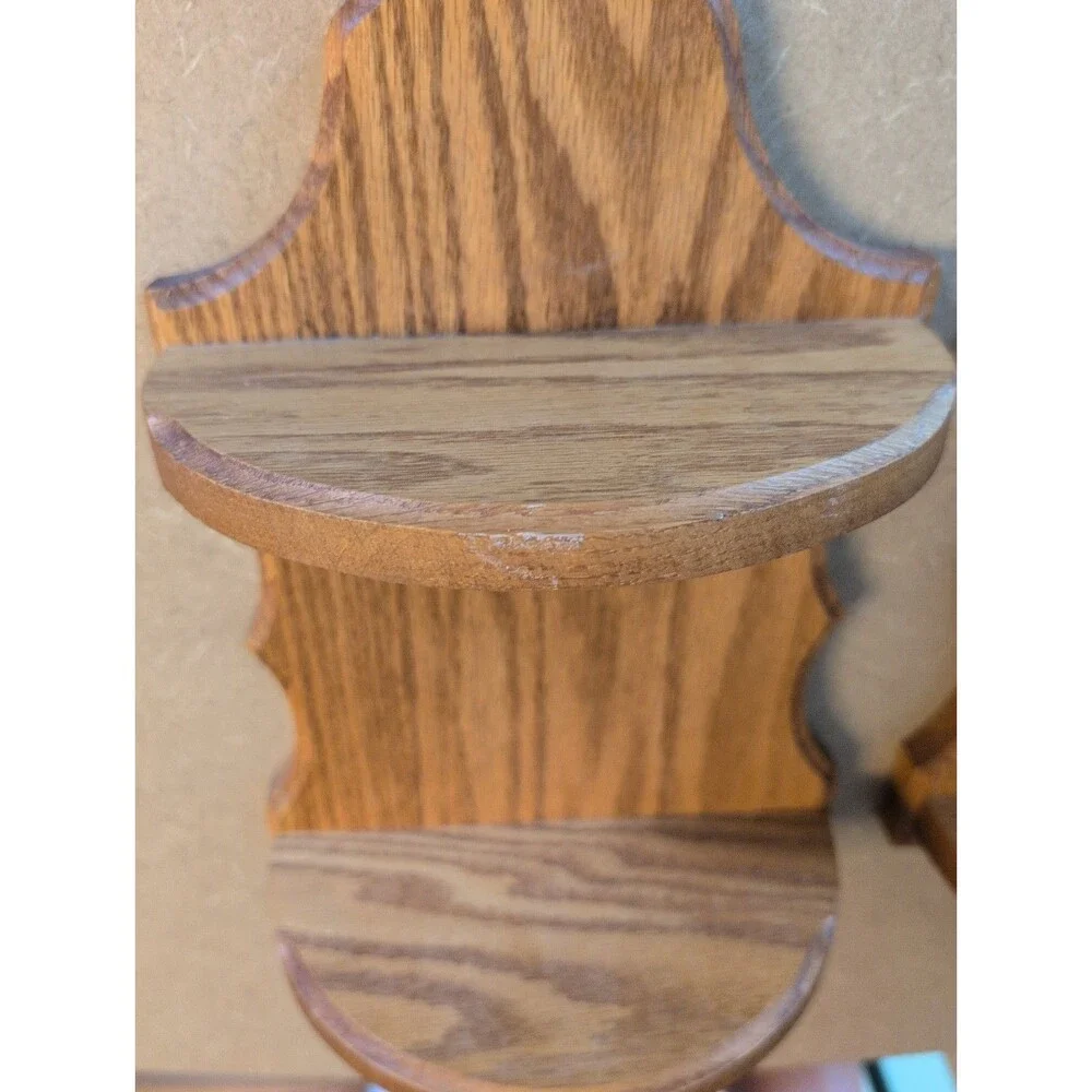 Vintage Set Of Large Oak Shelves 18